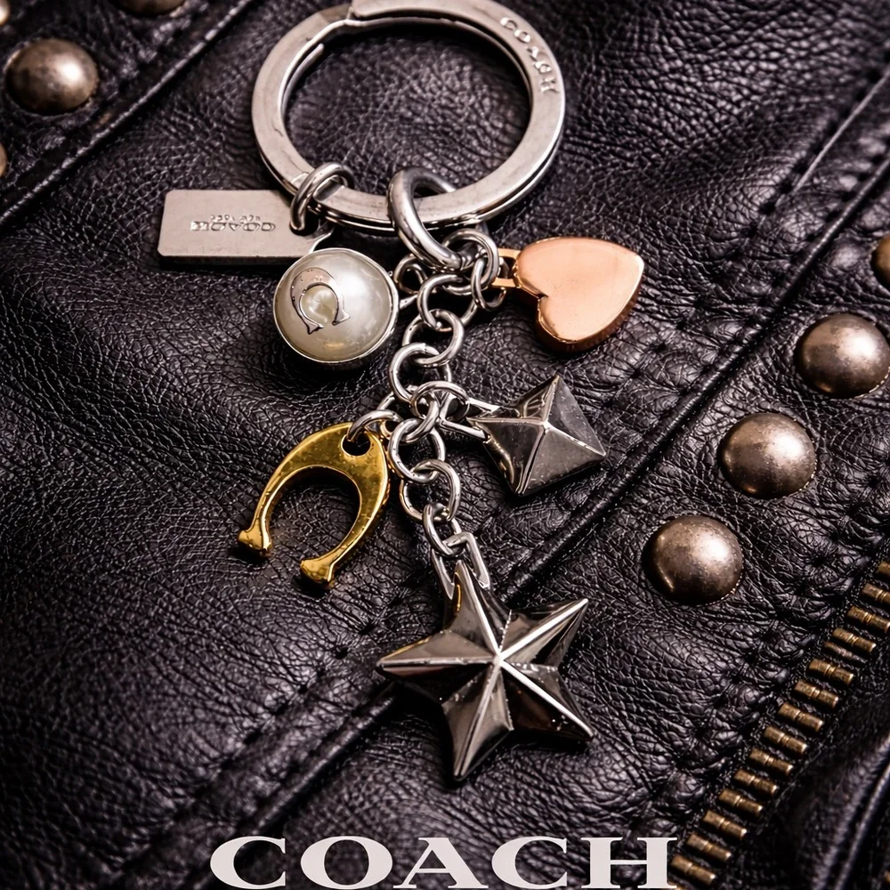 Coach Multi-Charm Keychain – New Without Tags 🖤